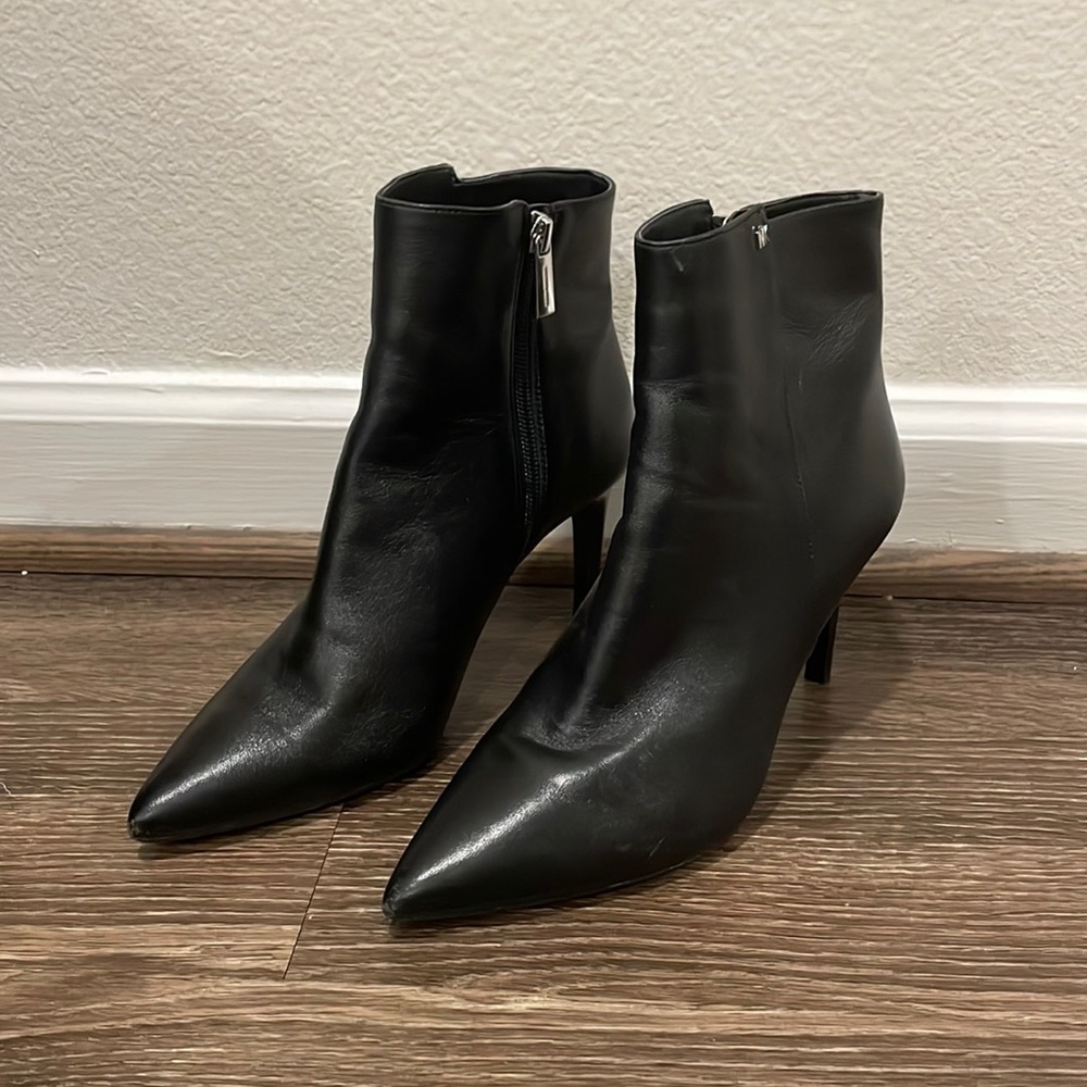 Faux Leather MK booties